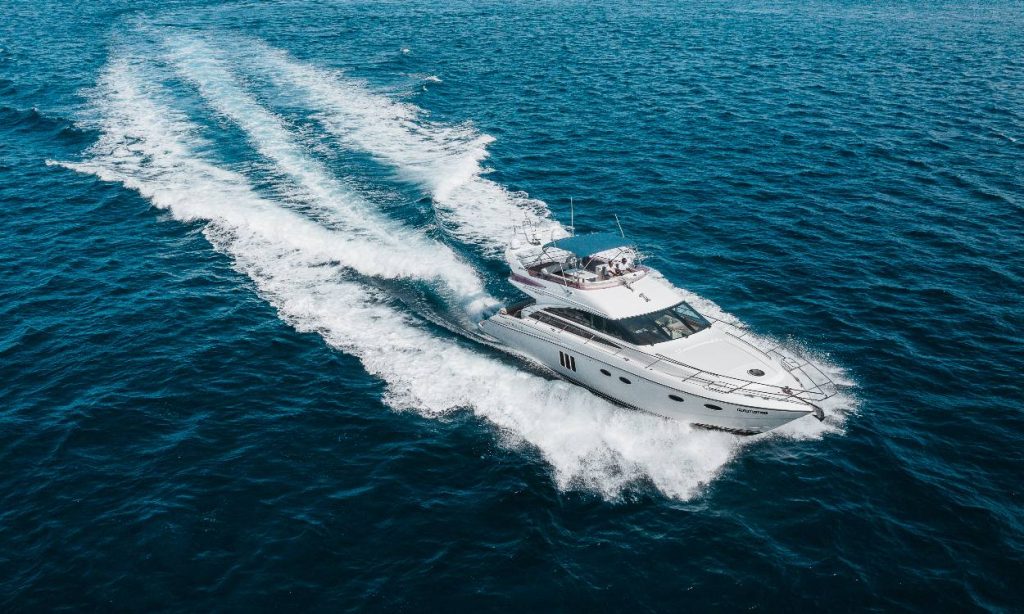 Yacht cruising