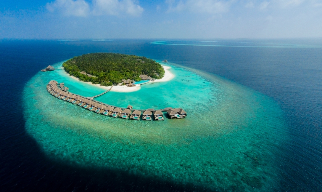 Dusit Thani Maldives Exterior Aerial View